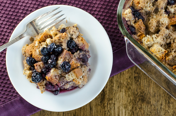 Blueberry breakfast casserole