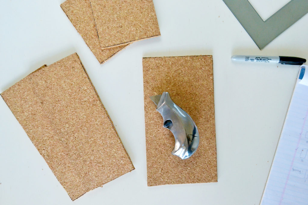 Cork tissue box cover pieces