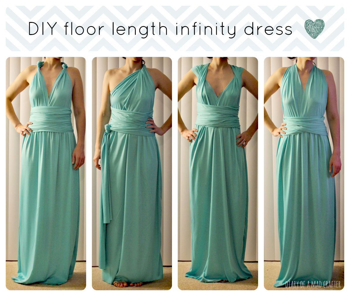 Diy floor length infinity dress