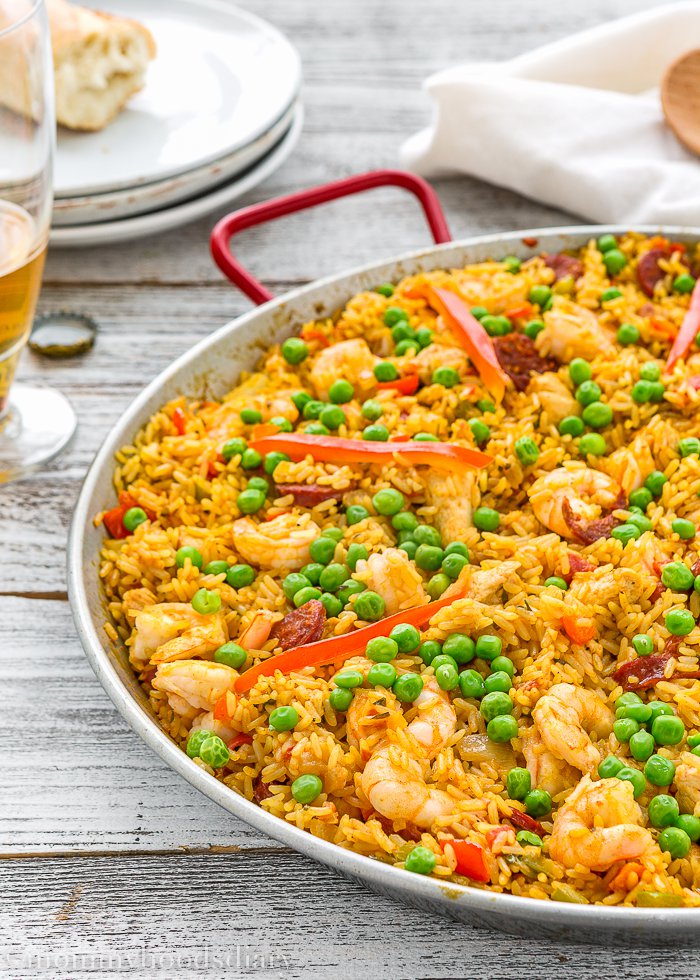 Quick and easy paella
