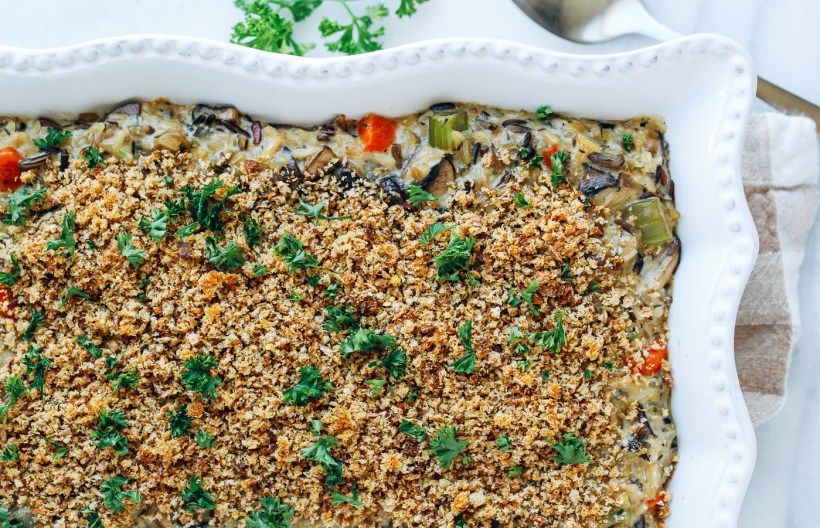 Wild rice casserole