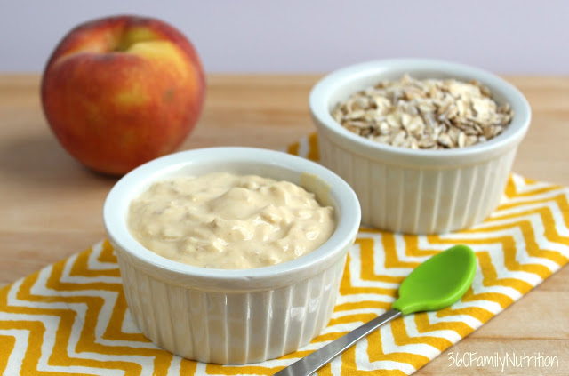 Baby overnight oats with yogurt