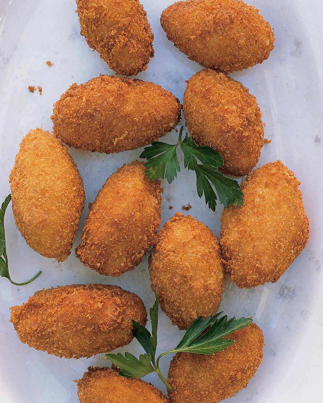 Croquettes with serrano ham and manchego cheese