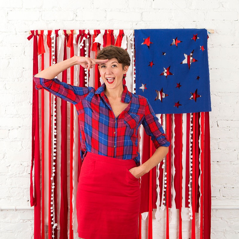 Diy 4th of july photo back drop