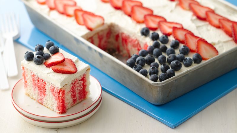 Red white and blue poke cake recipe