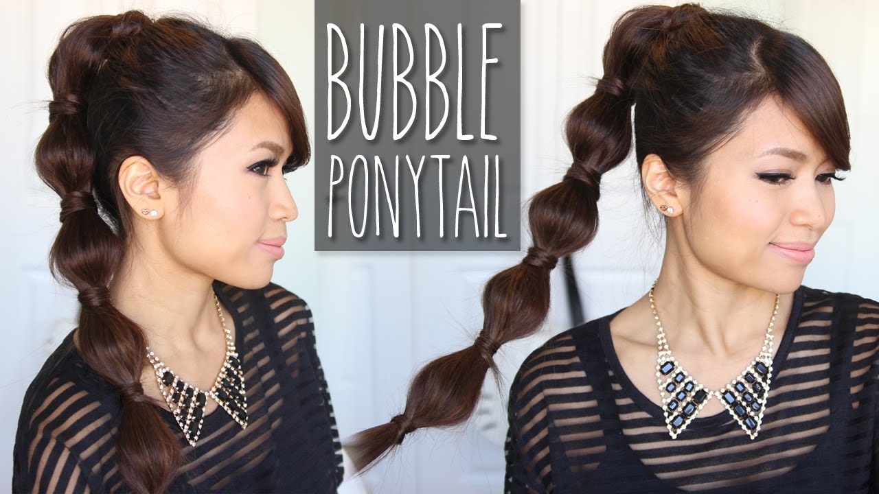 Bubble ponytail tutorial