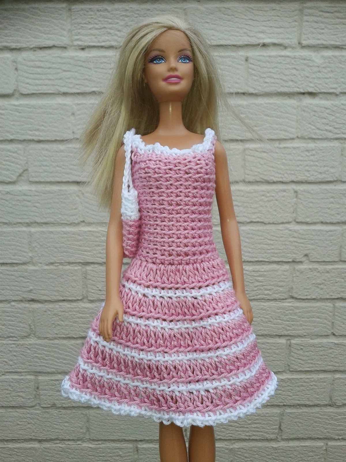 Crochet barbie dress