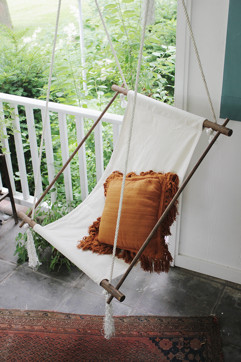 diy hanging rope chair