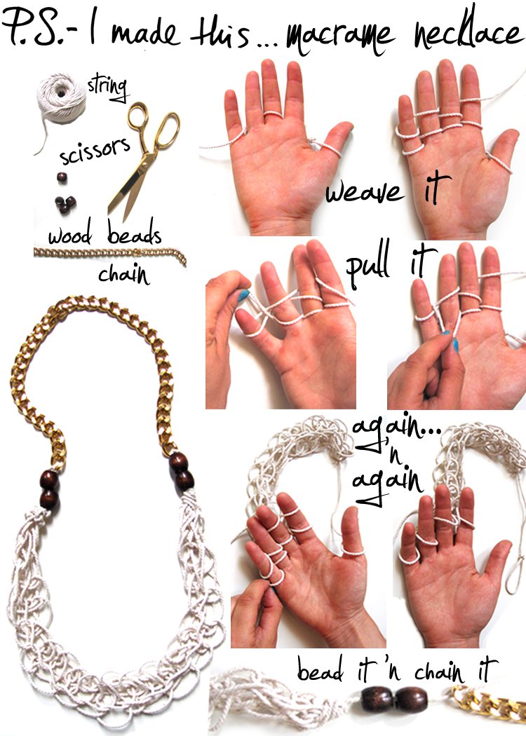 Diy rope chain necklace