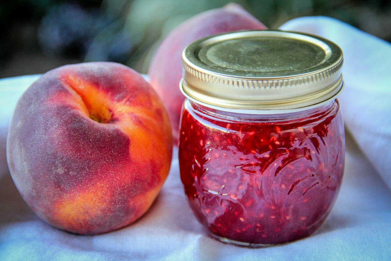 Delicious peach jam