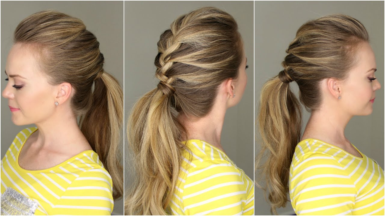 French braid ponytail