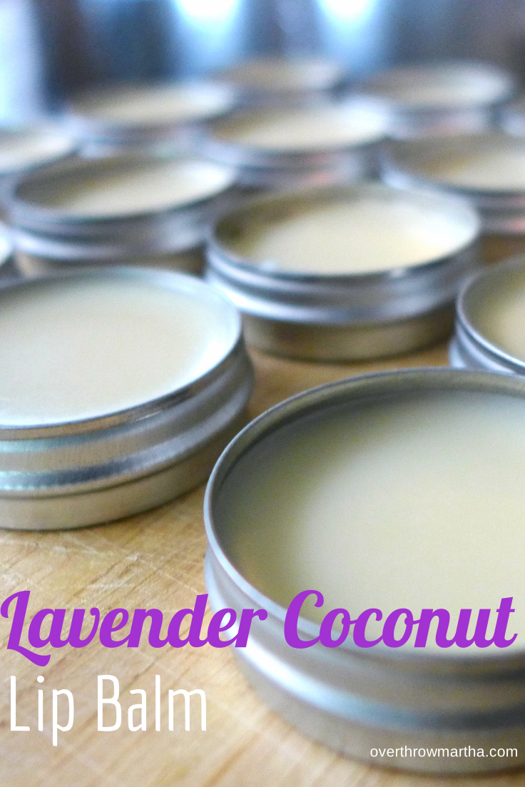 Lavender coconut lip balm