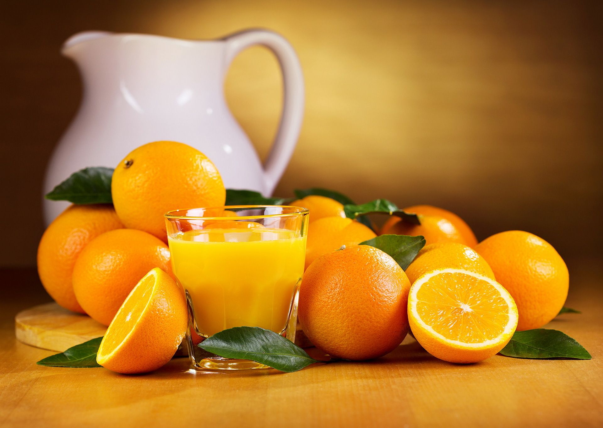 Natural homemade orange juice