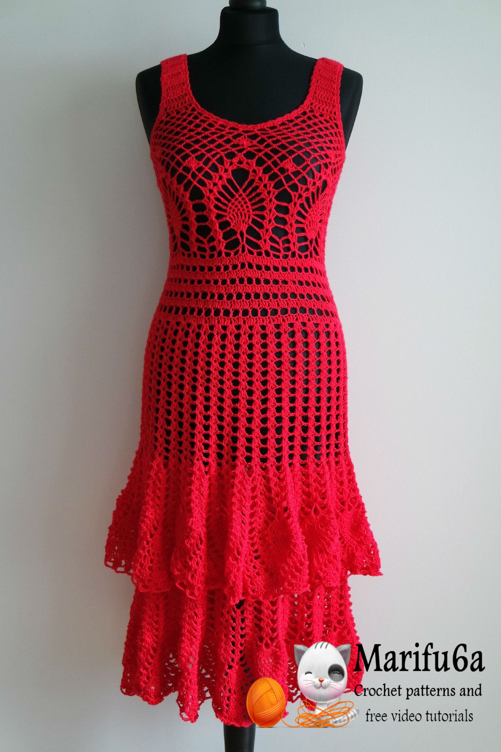 Pretty Crocheted Dresses and Skirts for Summer