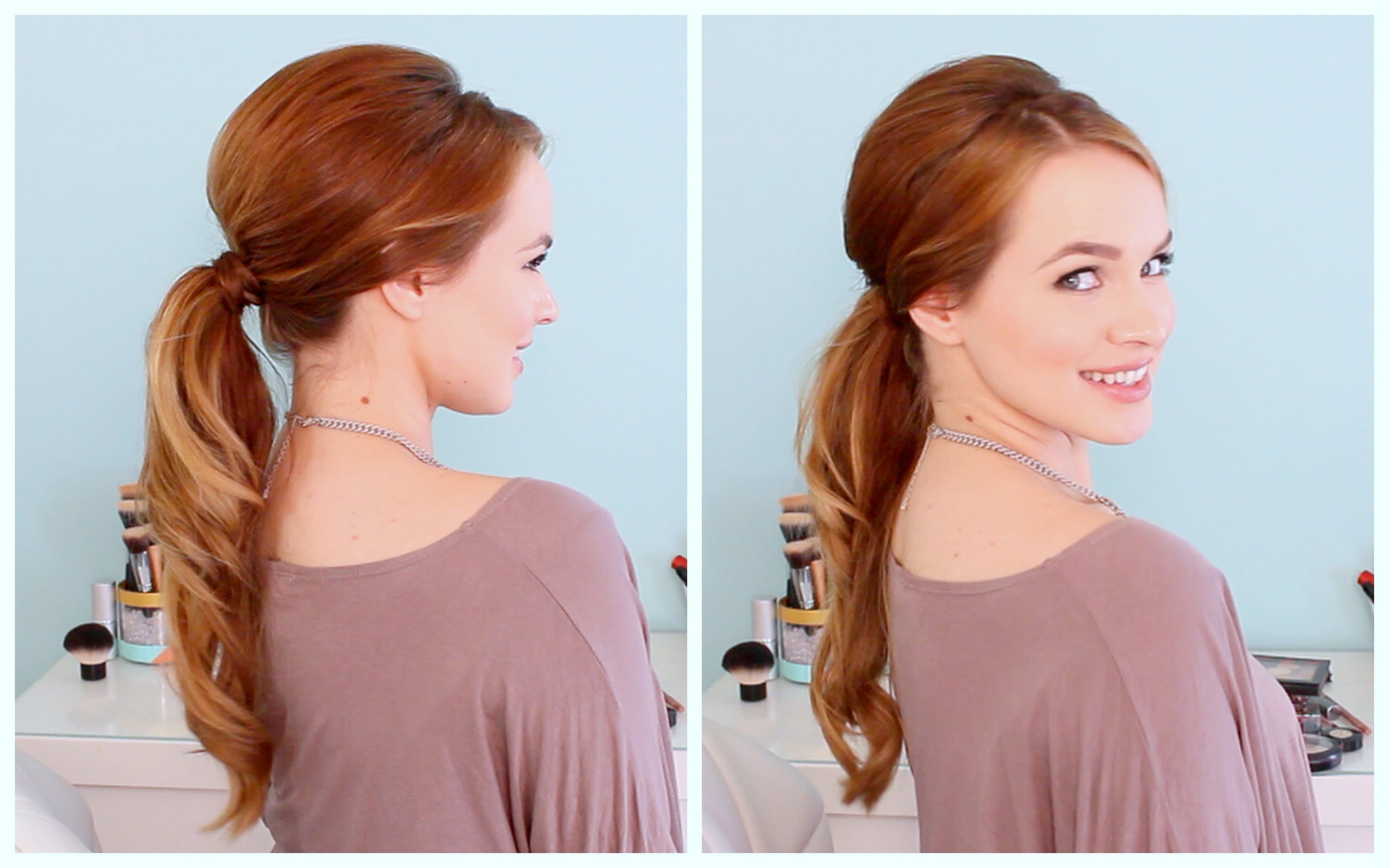 Retro inspired ponytail tutorial