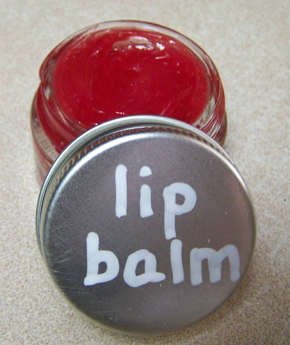  Sheer cherry lip balm