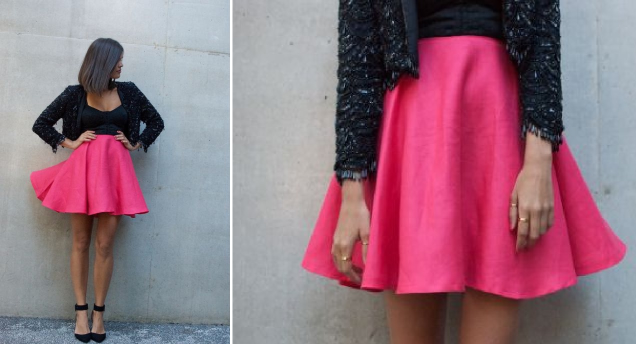 Summer pink skirt