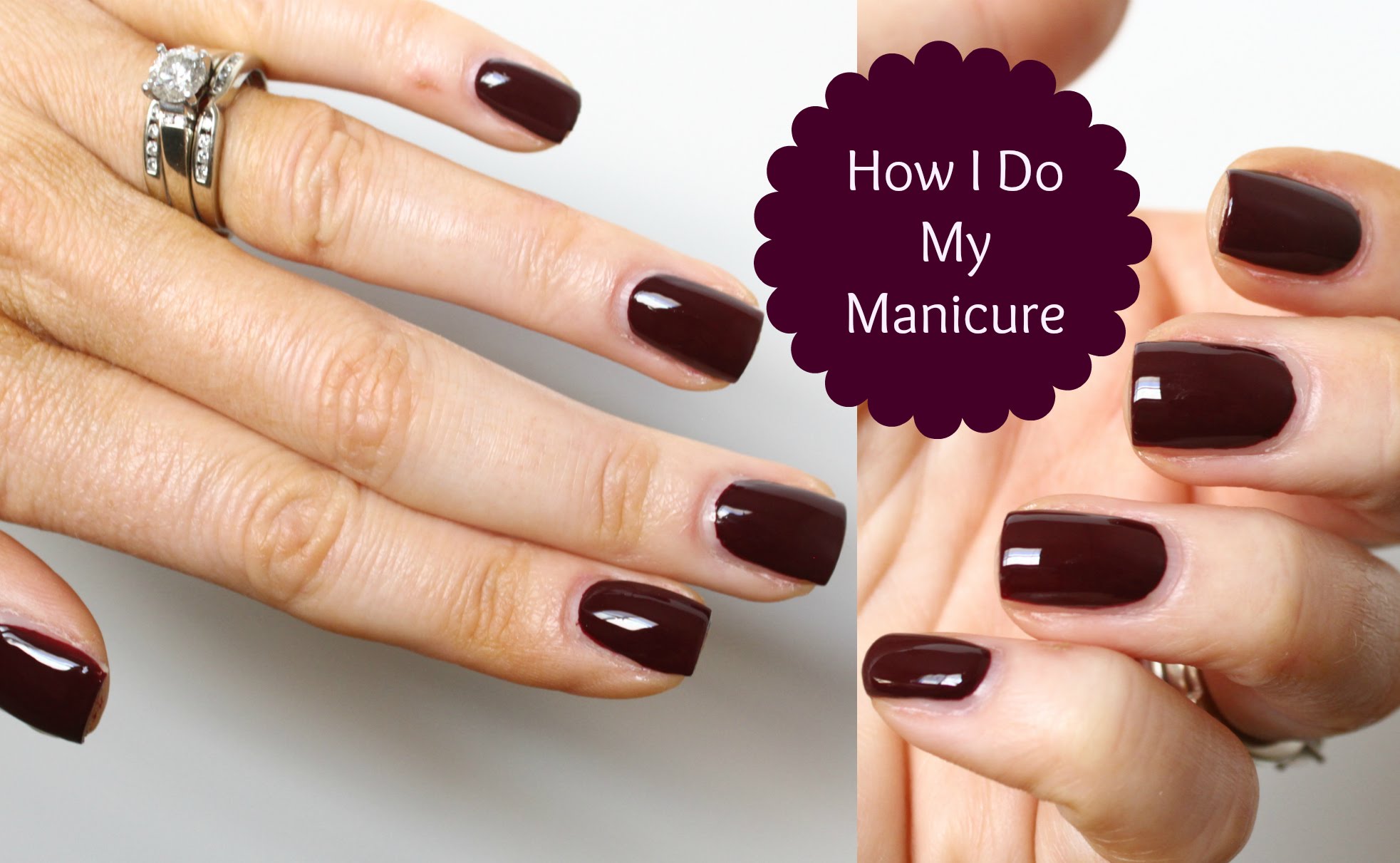 At home manicure tutorial