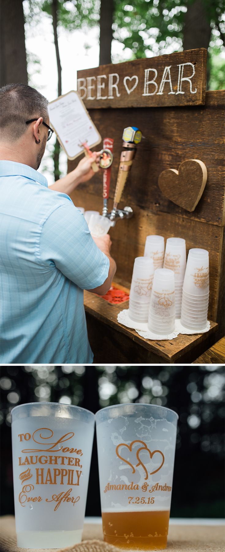 Diy beer bar wedding