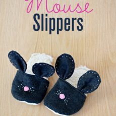 Diy mouse slippers