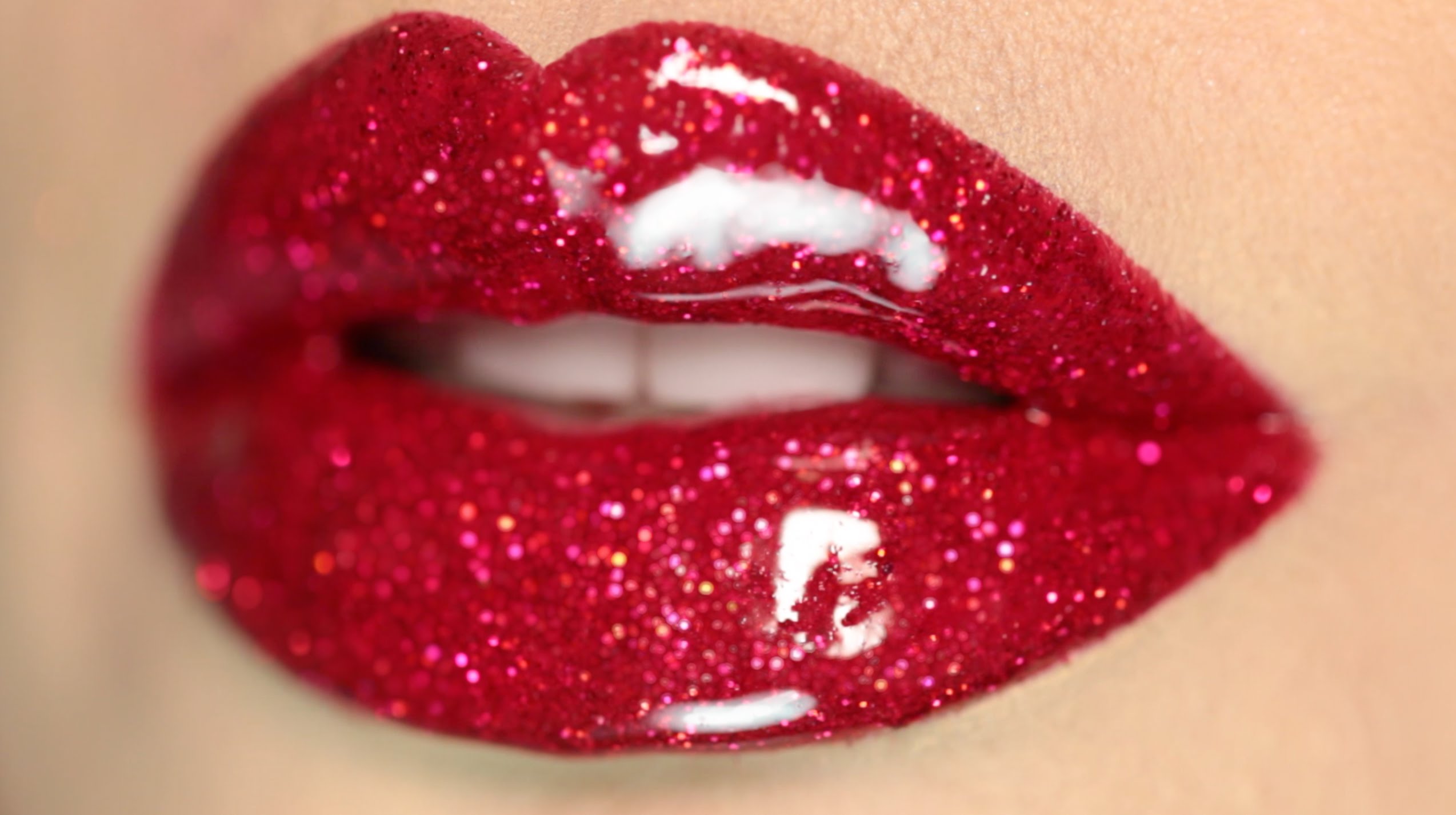 Glitter lips tutorial