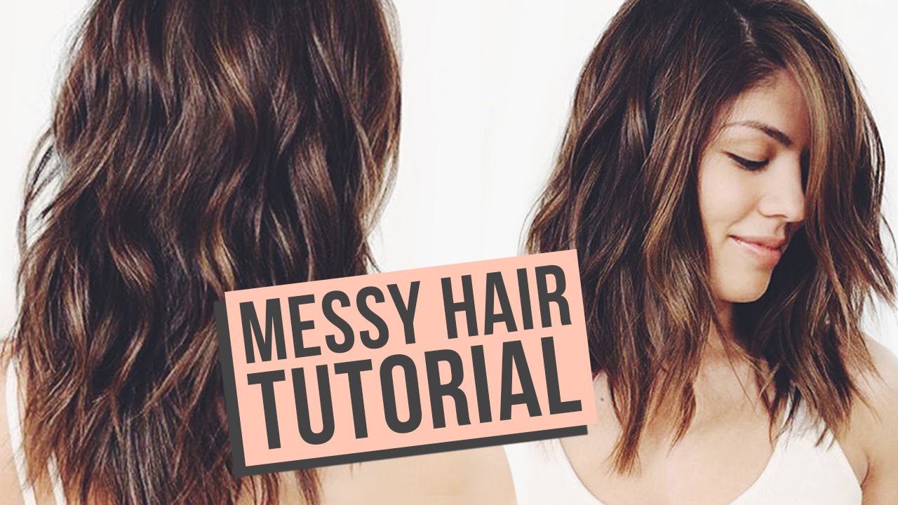 Messy waves hair tutorial