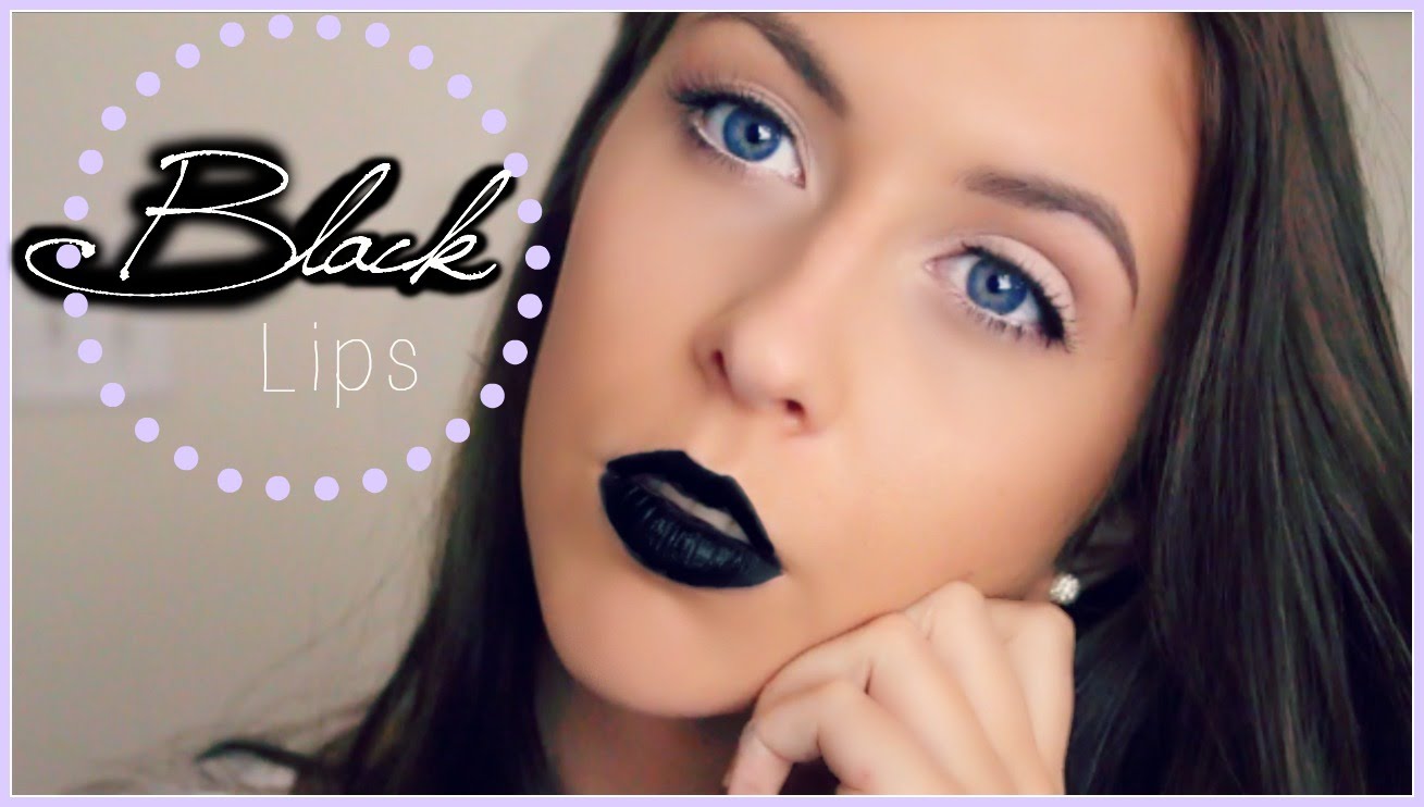 Werable black lipstick tutorial