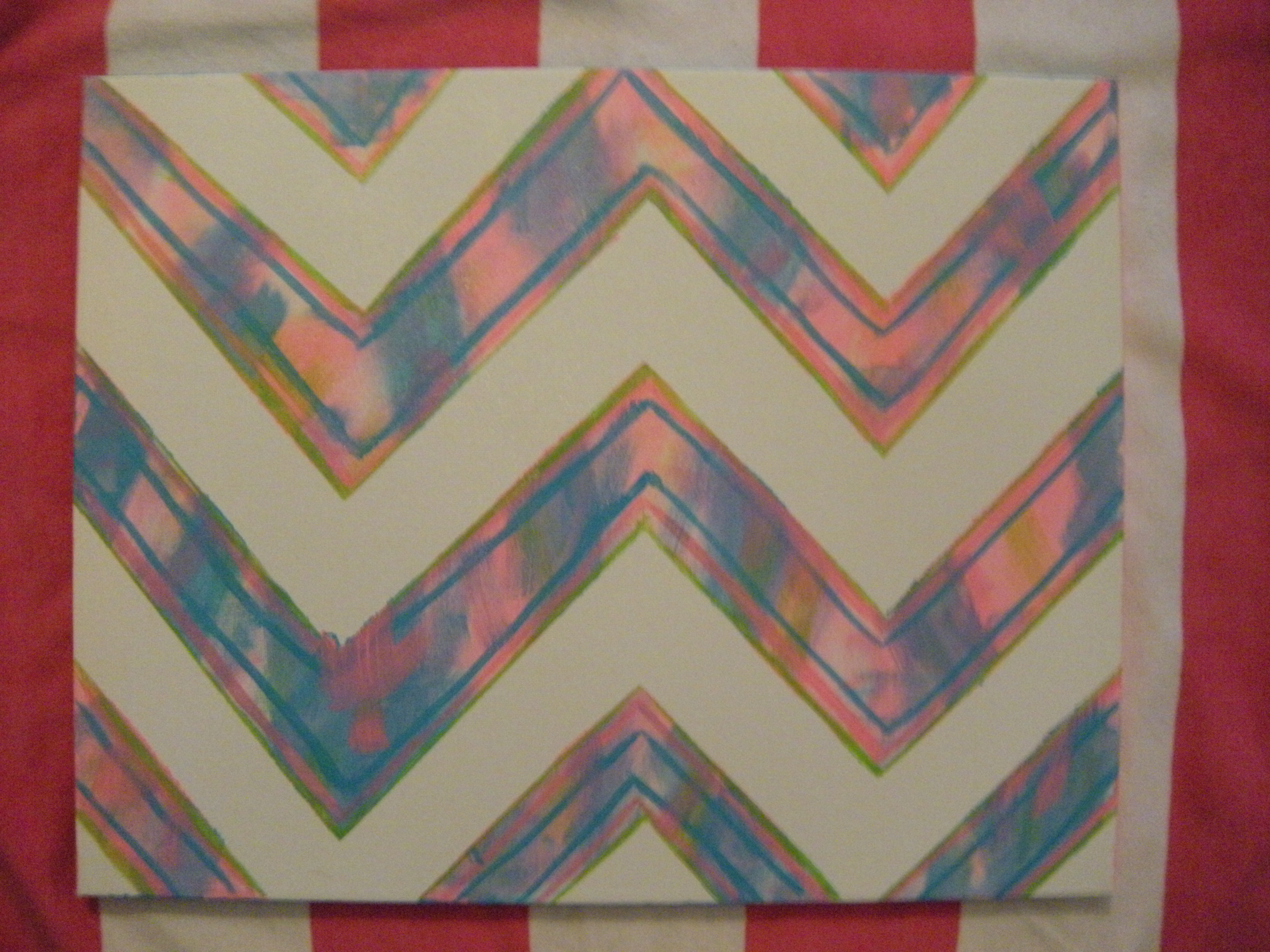 Diy chevron wall art