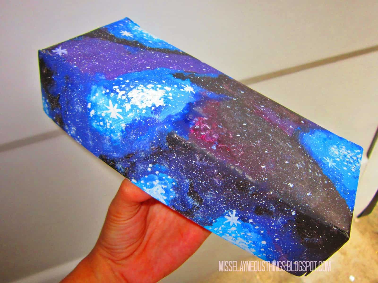 Diy galaxy wrapping paper