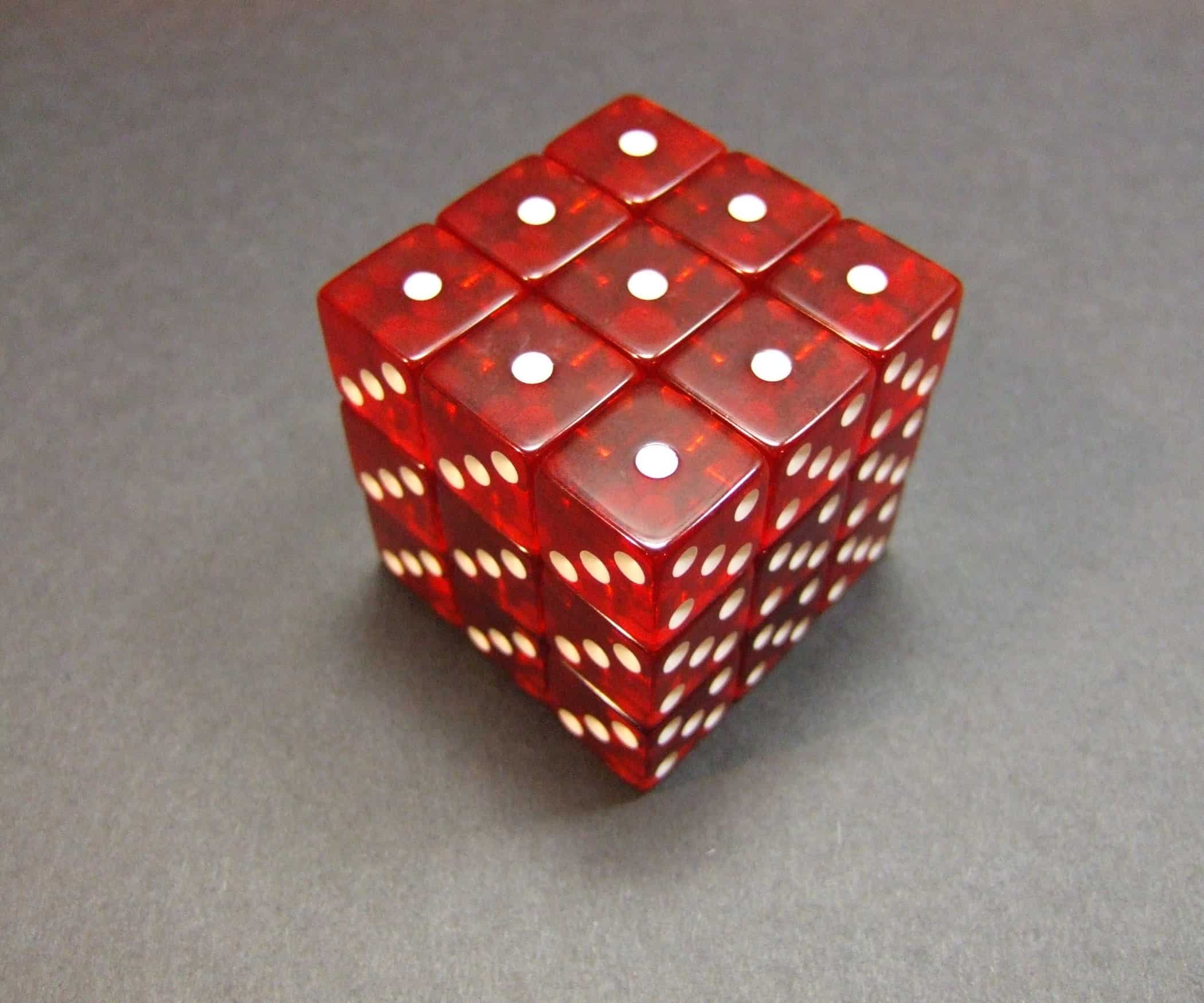 Magnetic dice rubik's cube
