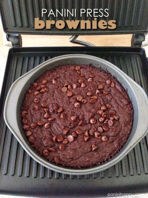 Panini press brownies
