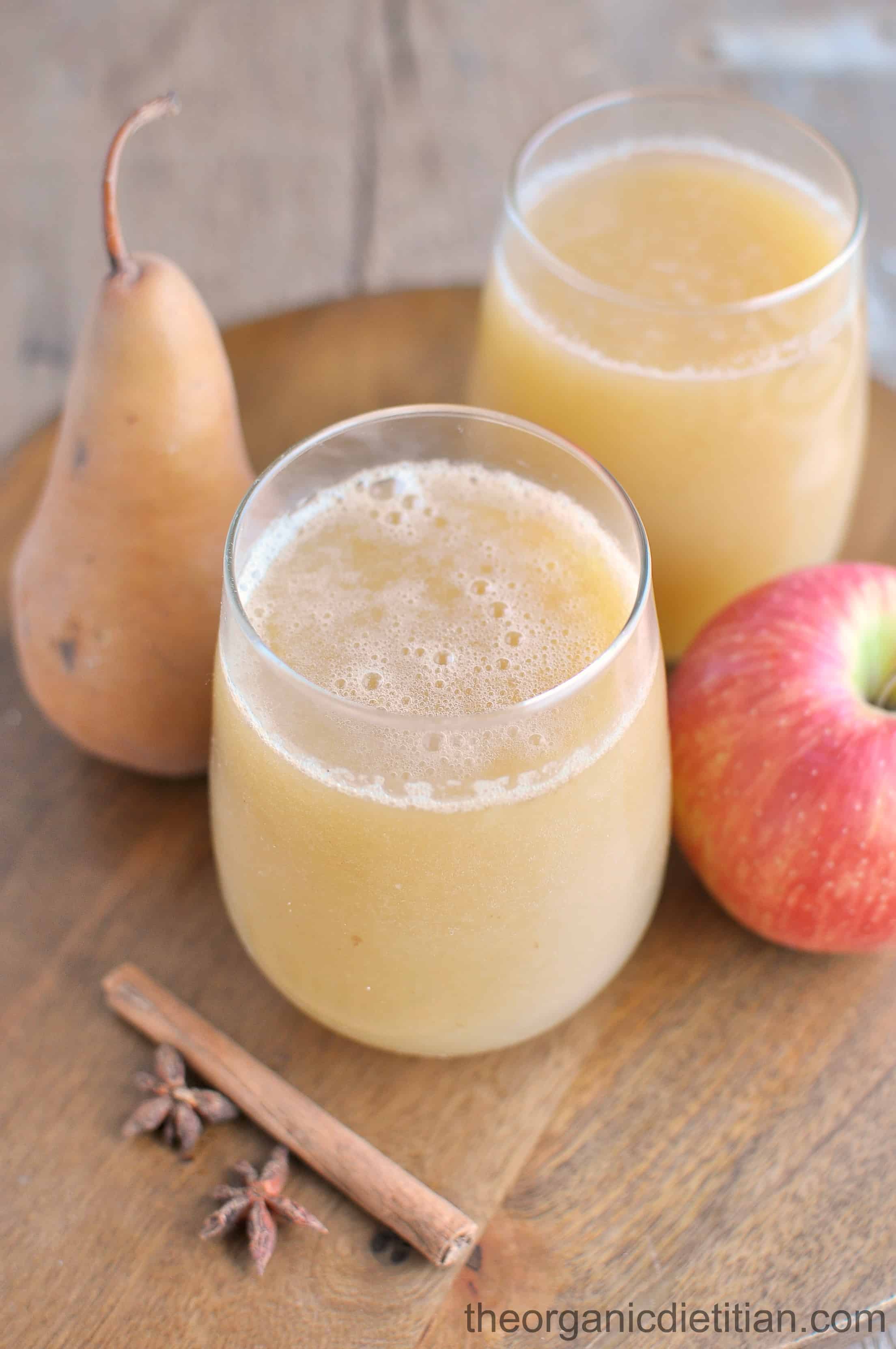 Pear apple sparkling cider