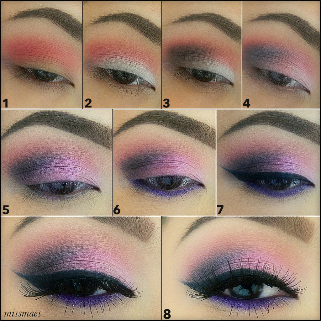 Pink, purple, and gray subtle glam