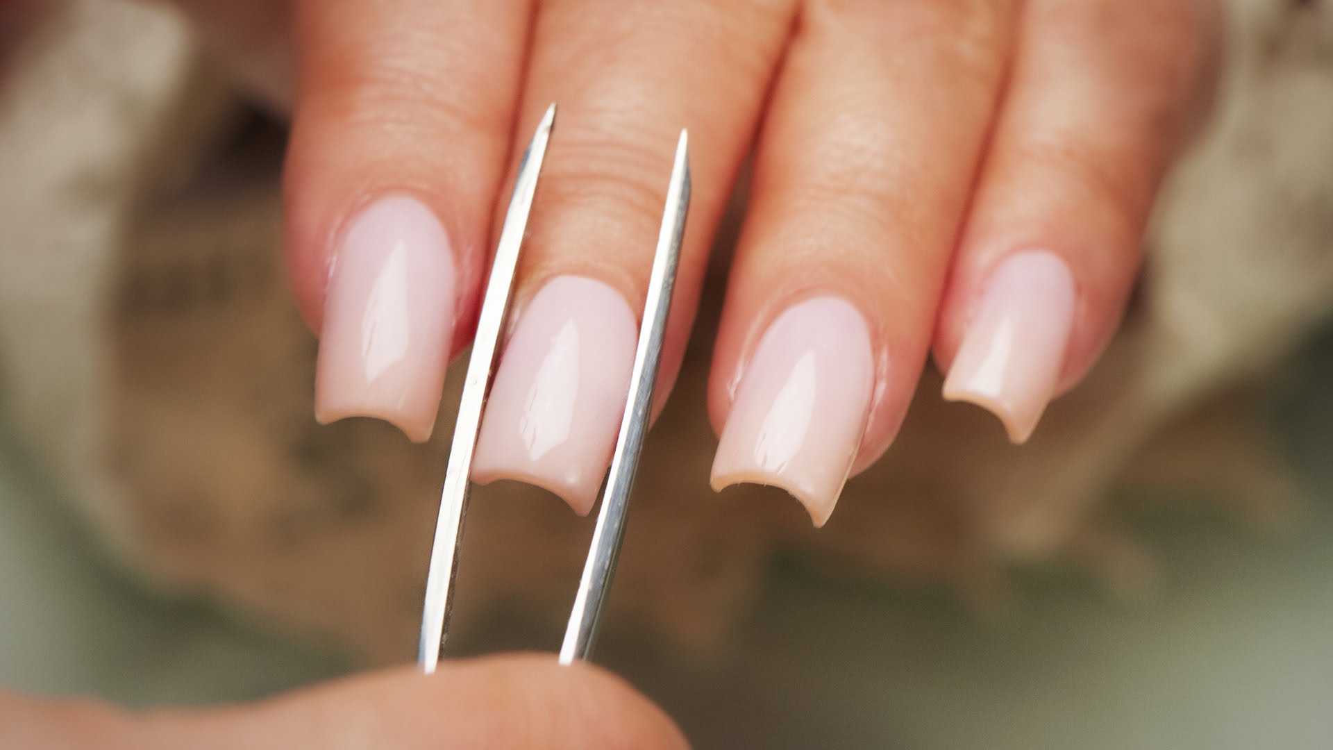 Step by step square shapes nails