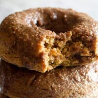 Cropped baked pumpkin donuts with chai spice glaze recipe jpg
