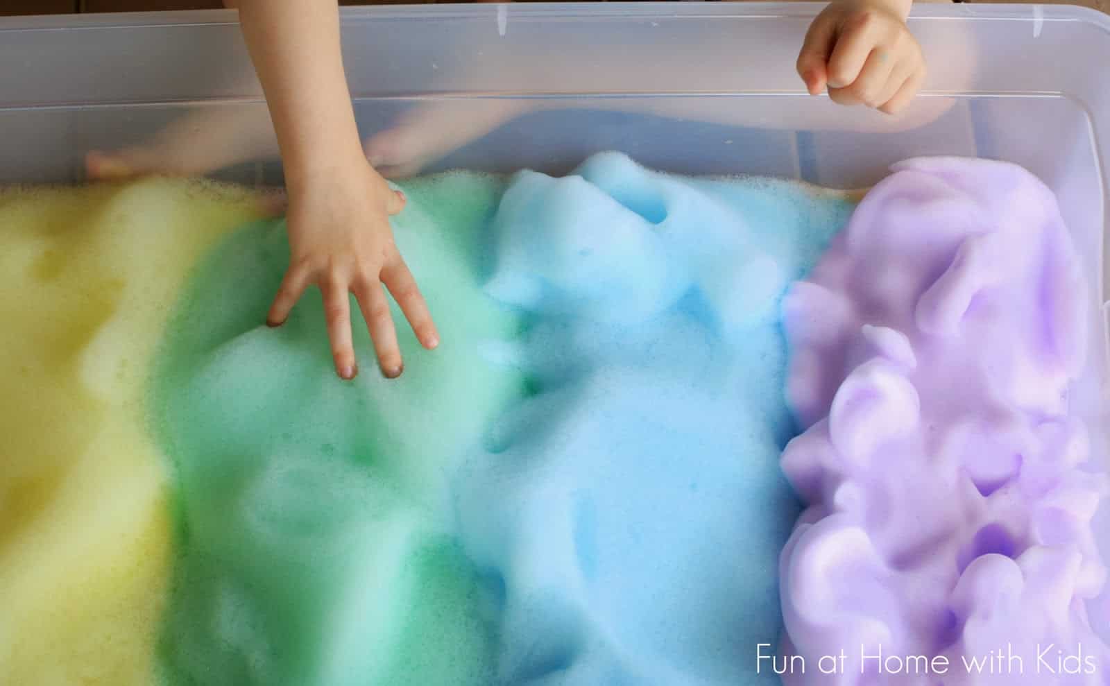 Diy rainbow foam