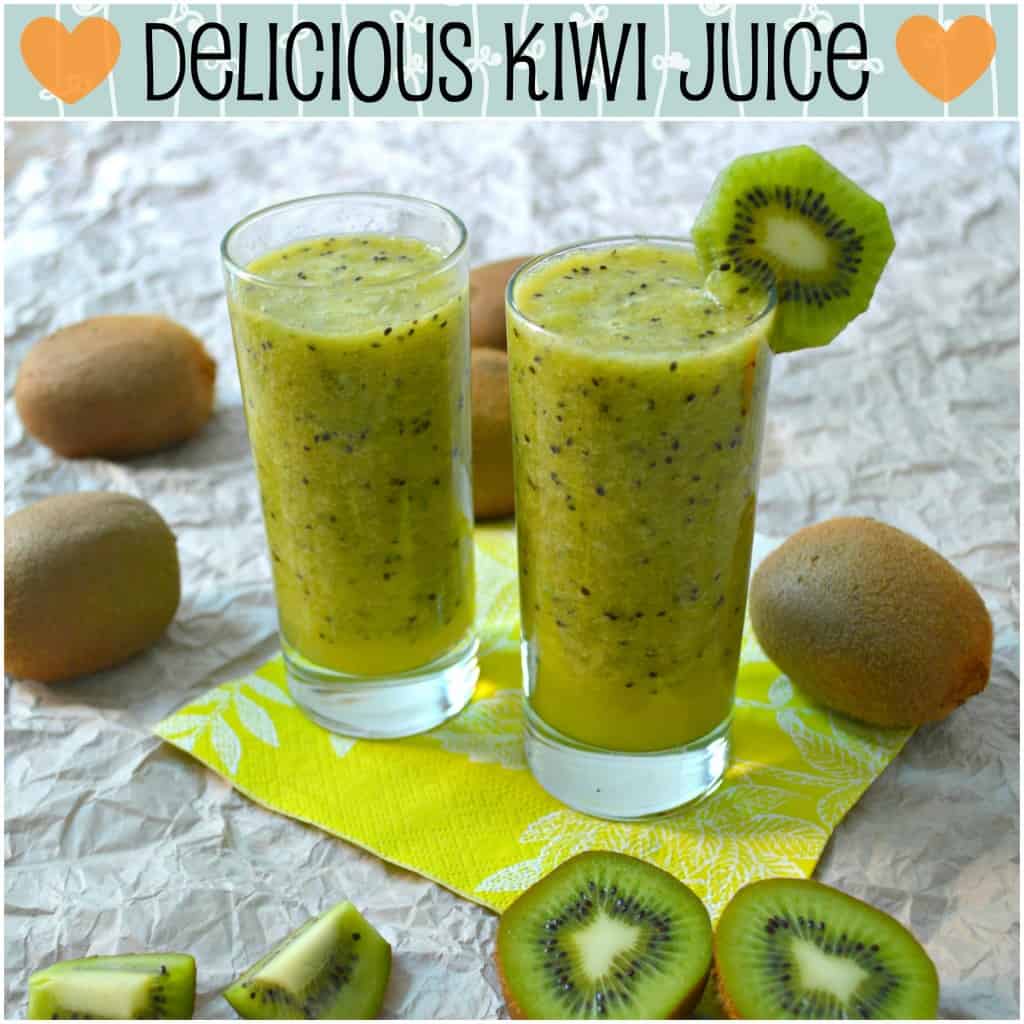 Fresh kiwi juice recipe