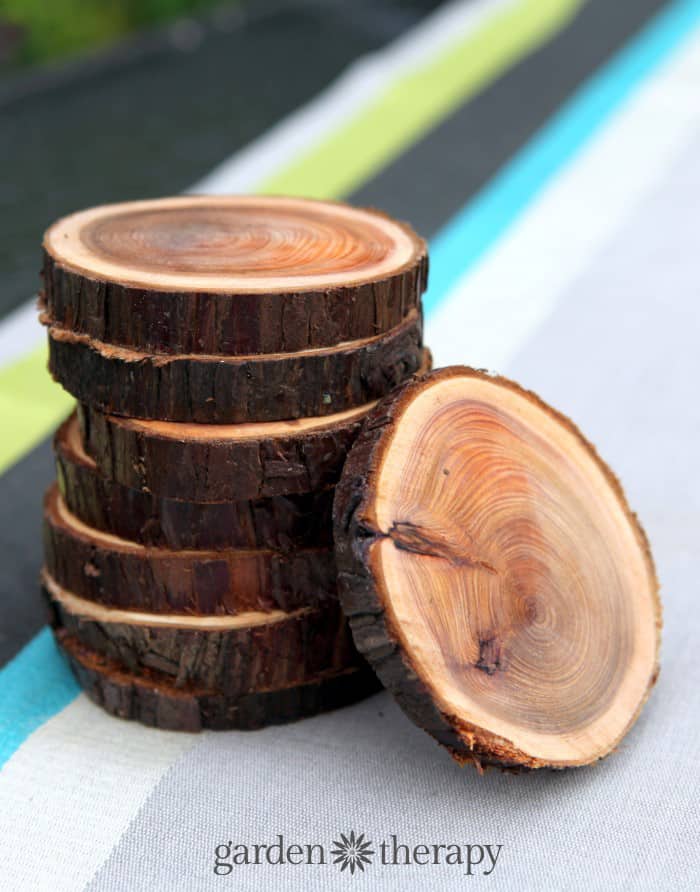 How to make wood slice coasters