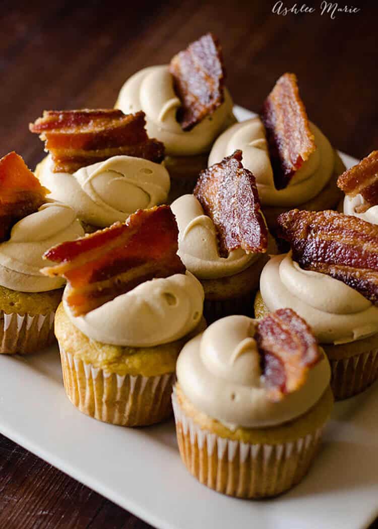 Maple bacon cupcakes