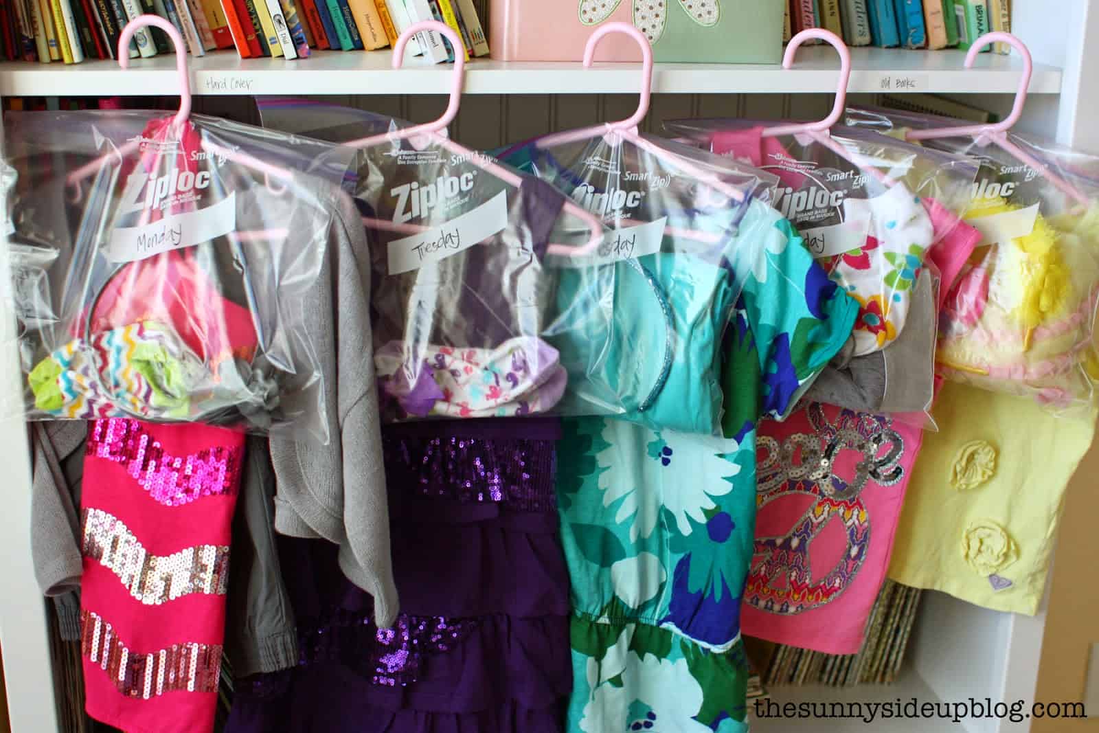 Organizing outfits for school