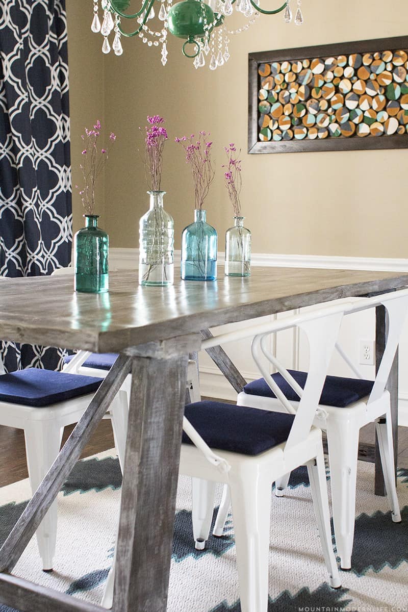 Rustic farmhouse dining table diy mountainmodernlife com