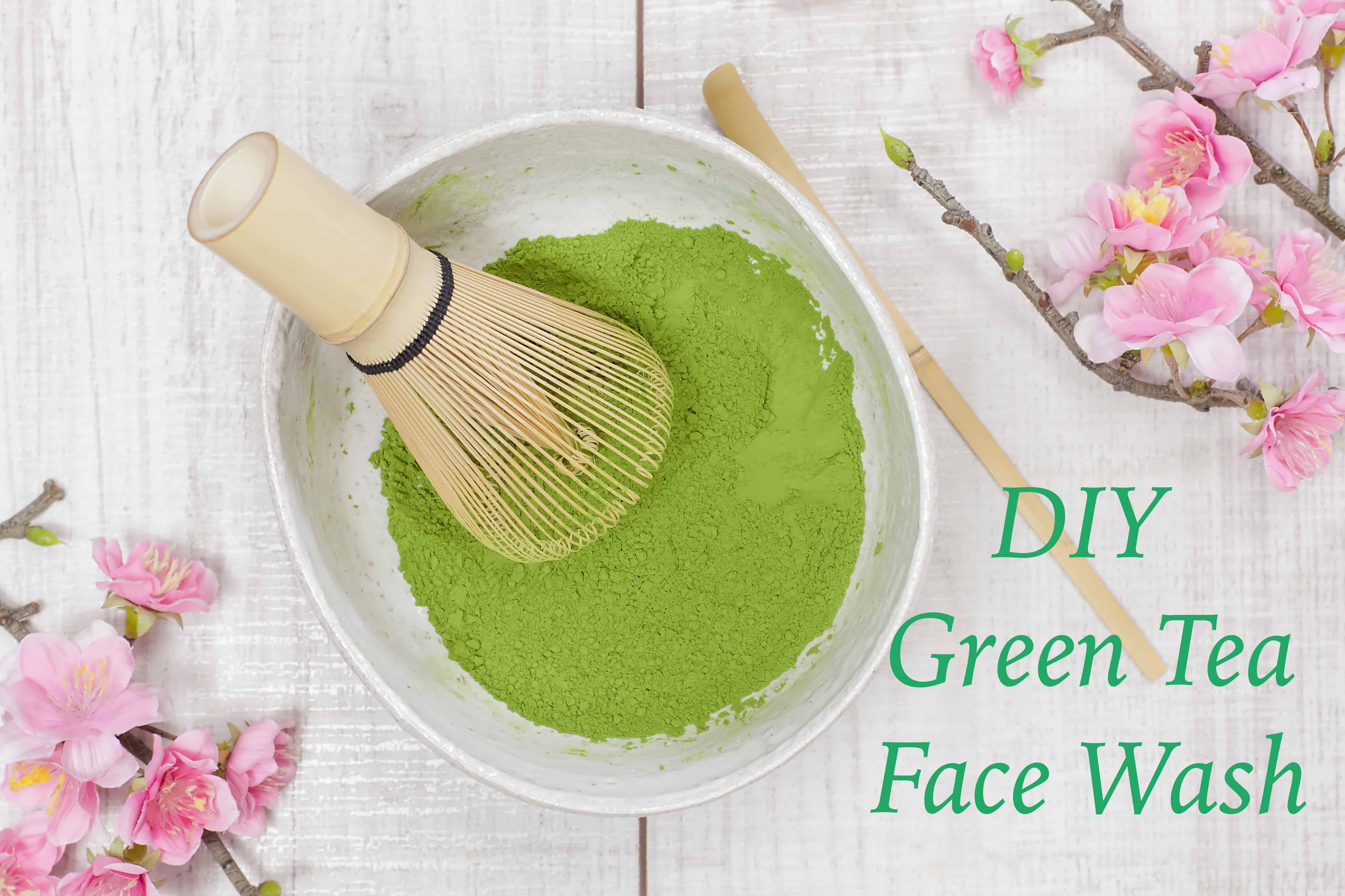 Diy green tea face wash