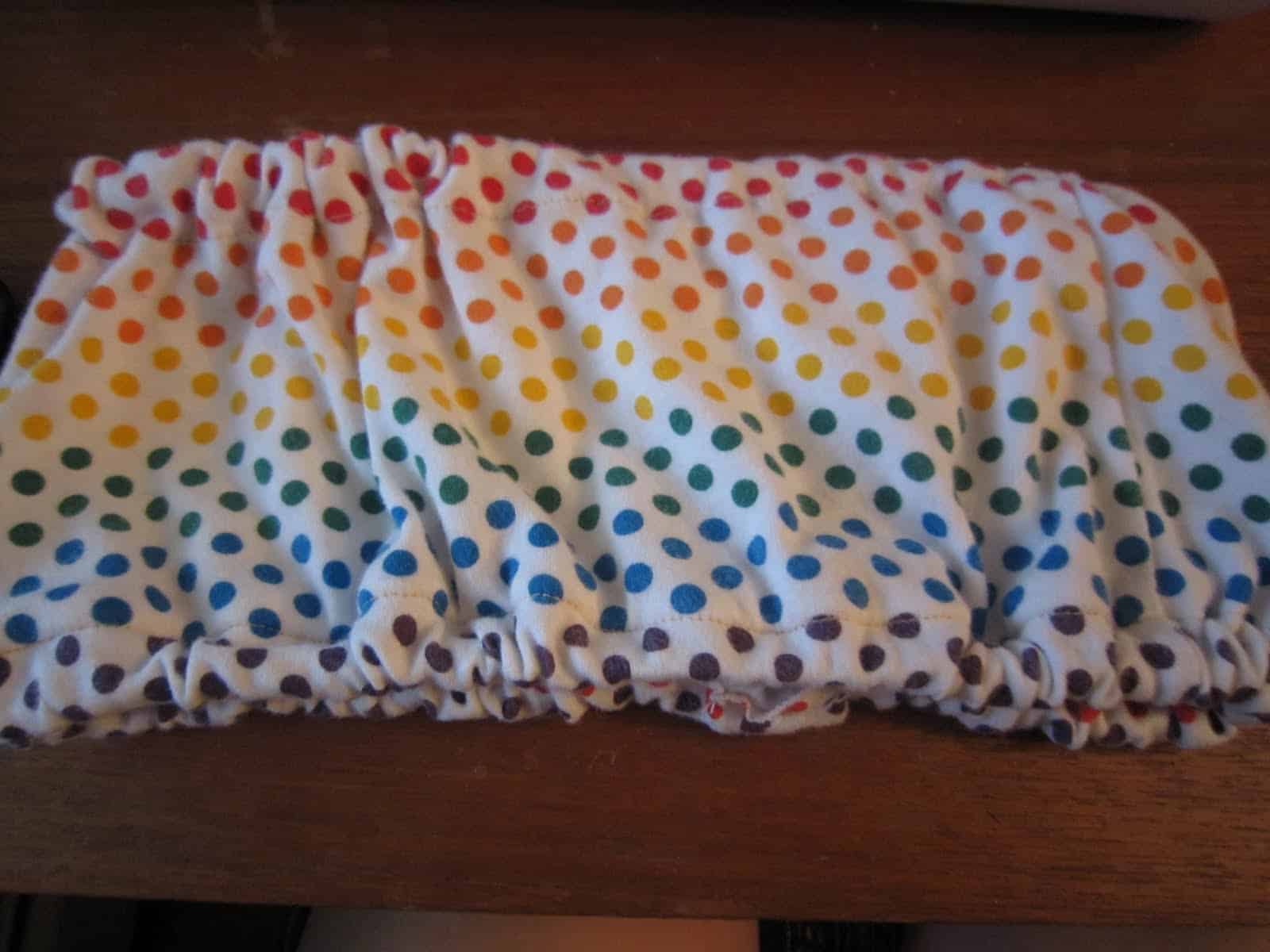Gathered bandeau from an old halter top