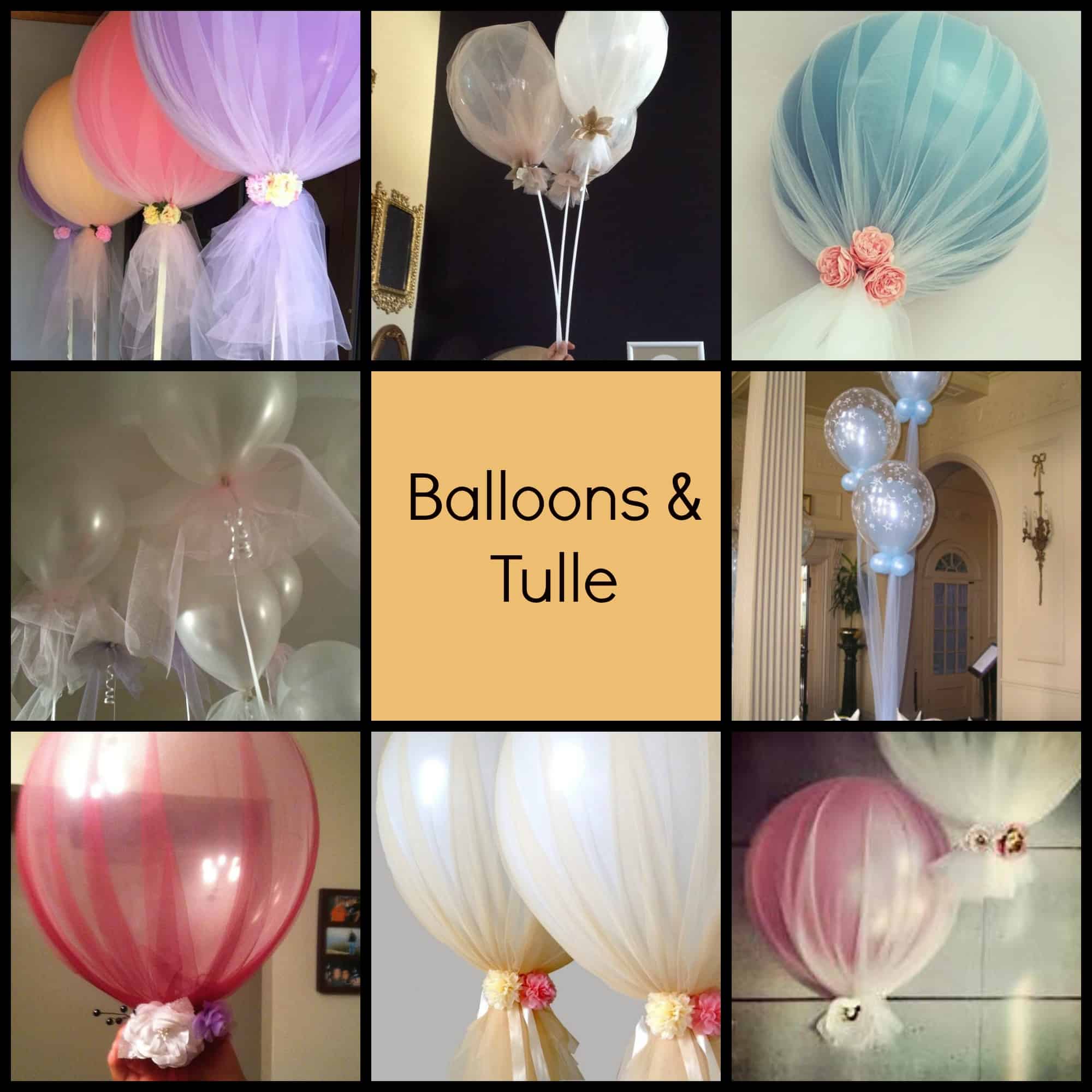 Love tulle balloons