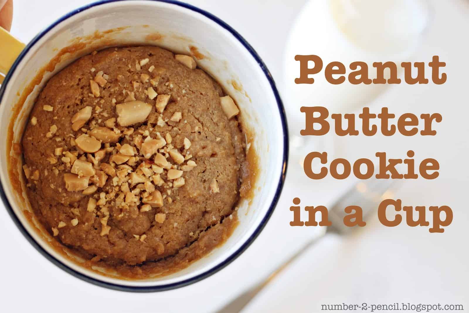 Peanut butter cookie in a cup