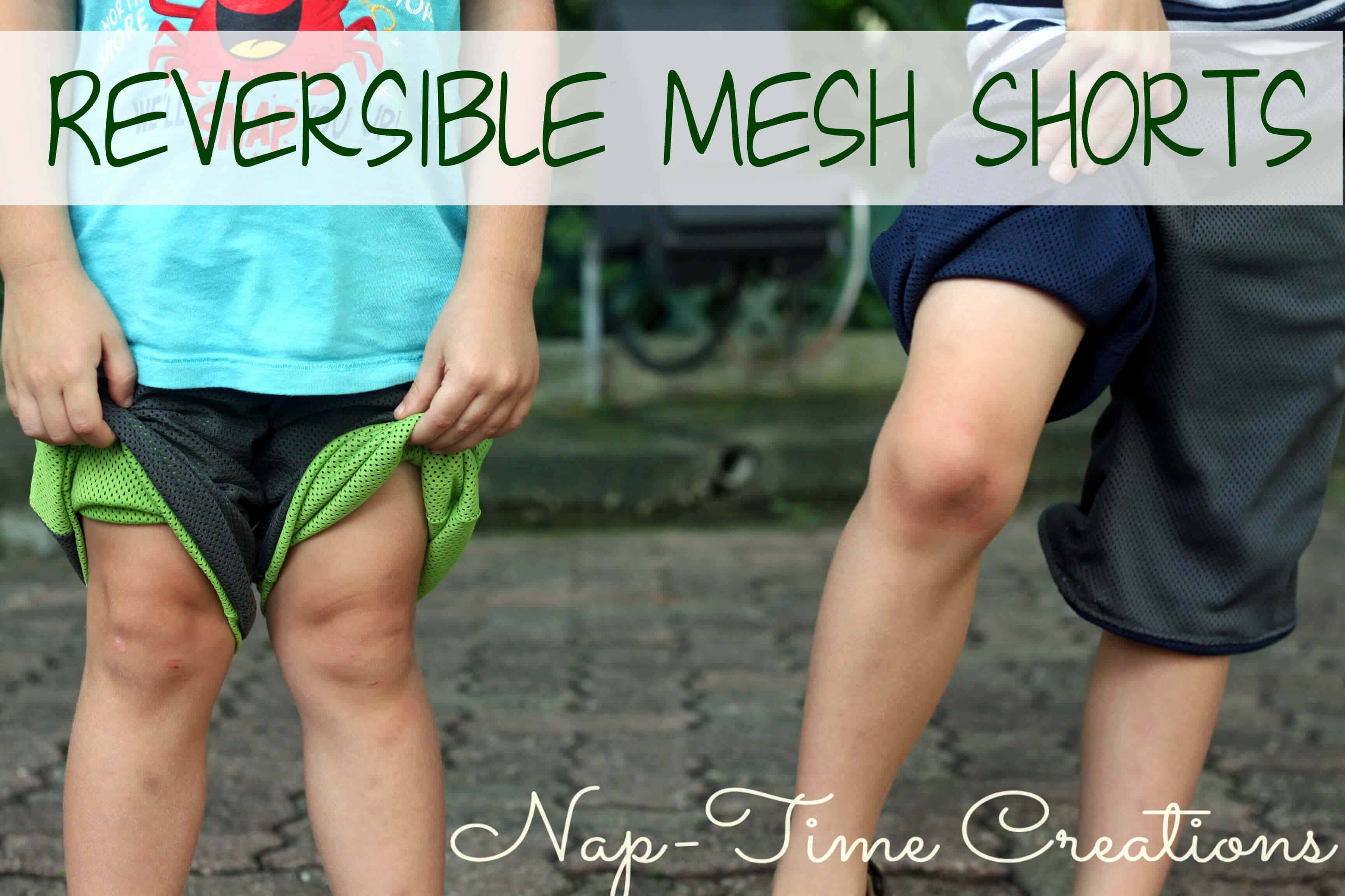 Reversbile mesh shorts