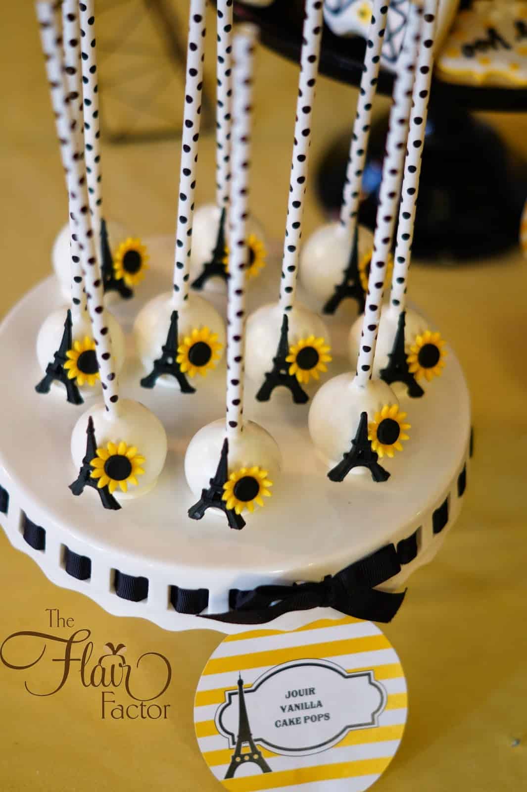 Parisian sunflower baby shower