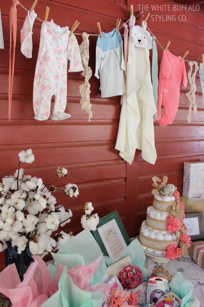 Rustic fall baby shower