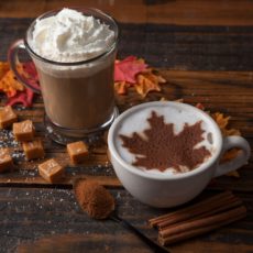 Caramel canadian maple latte