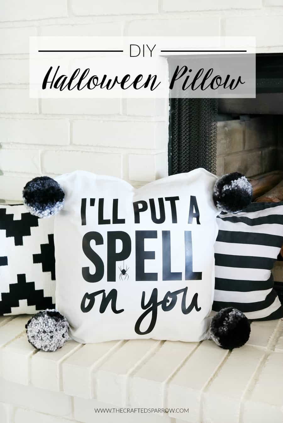 I Put A Spell On You Pillow Halloween Craft